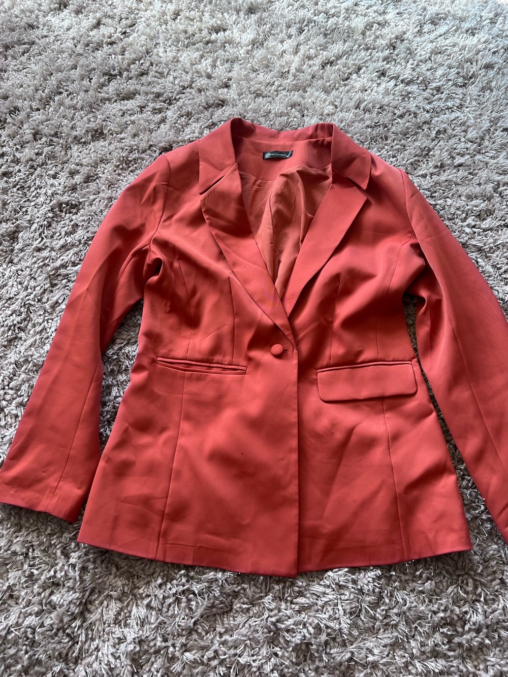 Women’s Tailored Rust Red Blazer Jacket